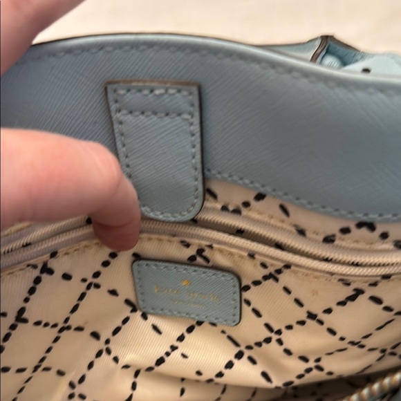 Kate Spade Blue Satchel with Silver Hardware - Picture 4 of 6